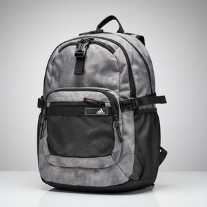Adidas Black and Gray Men's Backpack